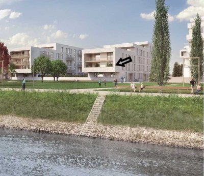 Exklusive 4-Zimmer-Wohnung mit Rheinblick in 1. Reihe