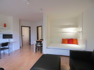 Vollmöbliertes und frisch renoviertes 1-Zimmer-Apartment mit Loggia in zentraler Lage von Aachen!