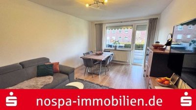 Wohnen mit eigenem Garten – seltene 4-Zi.-Wohnung mit Terrasse in zentraler Lage von Flensburg