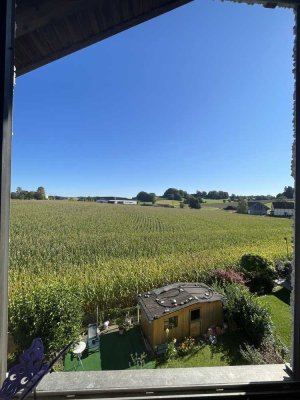 Mit Blick ins Grüne, Gartenanteil und Dachterrasse für Münchenpendler!