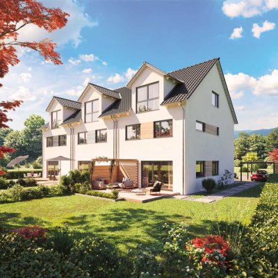 Reihenendhaus in Schlüsselfertig, ruhige Lage mit Süd-Garten.