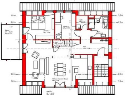 Sonnendurchflutete, großzügige 5-Zimmer Maisonettwohnung
