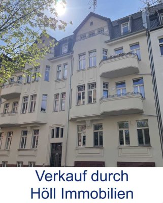 Höll-Immobilien verkauft schöne 3,5-Raumwohnung mit Balkon in ruhiger Lage.