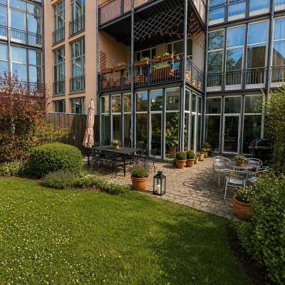 Außergewöhnliches Loft in Erfurts Altstadt mit eigenem Garten