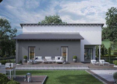 Bungalow mit überdachter Terrasse - jetzt bauen !! inkl. Grundstück !!