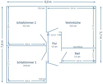 Gemütliche Dachgeschosswohnung