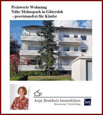 Preiswerte Wohnung Nähe Mohnspark in Gütersloh - provisionsfrei für Käufer