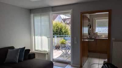 Moderne 3-Zimmer-Wohnung mit 2 Balkonen in Filderstadt - voll möbliert, Flughafennähe