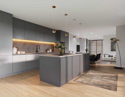 NEUBAU Maisonette-ETW mit Aufzug, 2 Dachterrassen und  Tiefgaragenstellplatz – Nähe Marienbergpark