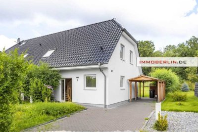 IMMOBERLIN.DE - Ersteinzug! Schönes energieeffizientes Haus in Seenähe beim Seddiner Golfplatz
