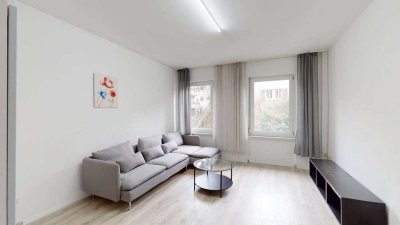 Modern - Möbliert: 2-Zimmer Wohnung im 1.OG, Karlsruhe-Durlach