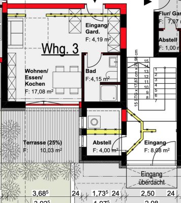 Ideal gestaltetes 1-Zimmer Apartment