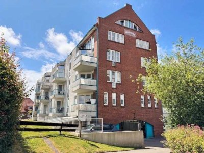 Residenz PAVILLON in 1. Reihe zum Strand: helle 3-Zimmer-Wohnung mit Balkon