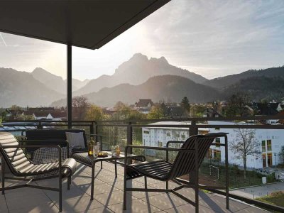 Helle 4-Zimmer-Wohnung mit einmaligem Alpenpanorama in Füssen