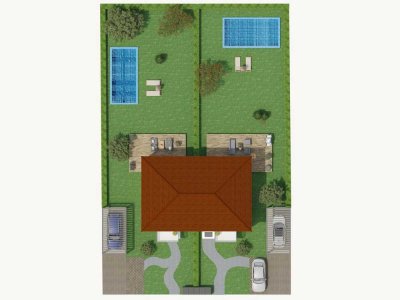 Exklusives Baugrundstück für Villenhaushälfte mit Walmdach in Bestlage von Pullach!