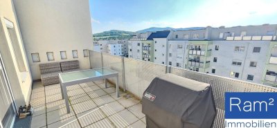Helle 3-Zimmer-DG-Wohnung mit Fernblick auf die Weinberge im Süden von Wien zu verkaufen