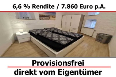 6,6 % Rendite - Möblierte Wohnung - Provisionsfrei vom Eigentümer