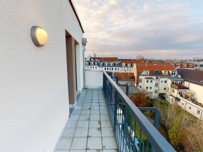 ** Möbliertes 2-Zimmer-Apartment mit EINBAUKÜCHE, TERRASSE und gemeinschaftlicher DACHTERRASSE **