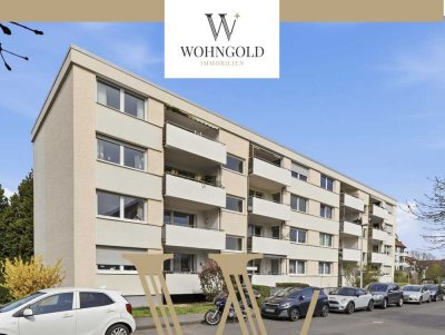 Leerstand zur Neu-Gestaltung: 3-Zimmer Wohnung mit Balkon + Stellplatz