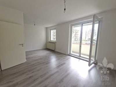 Hochparterre - Wohnung mit 2 Zimmern, offener Küche und  Balkon in Nähe der Uniklinik