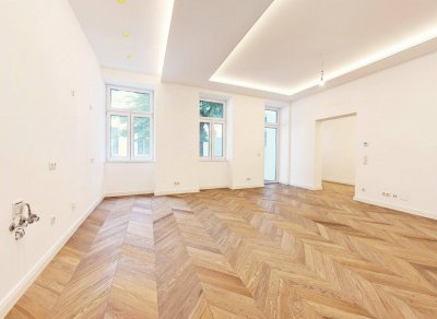 ++NEU++ Premium-Erstbezug 4-Zimmer-Stilaltbau plus 2 BALKONEN mit luxuriösem Finish! ++Absolut ruhig gelegen in Top Location NÄHE Urania! U-Bahn &amp; CAT ++