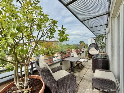 Terrassentraum  - manchmal reicht der Blick bis zum Fernsehturm