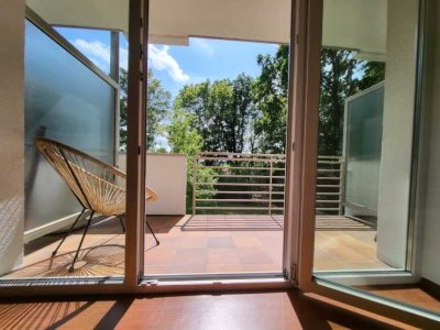 1-Zimmer-Wohnung möbliert mit Balkon & Stellplatz