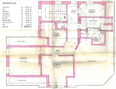 ca. 101,42 m² große Dachgeschoßwohnung am Sand 1 in Althofen zu vermieten
