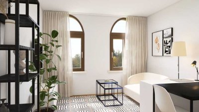 Möblierte 2-Zimmerwohnung vollmöbliert mit Einbauküche