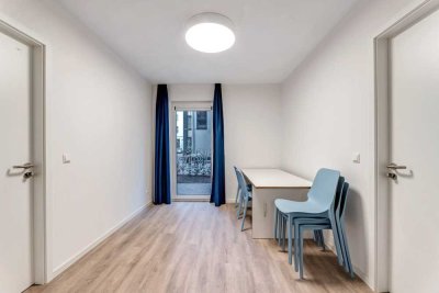 Mietrabatt - Voll möbliertes Privatzimmer mit Terrasse in einer 5er gemischtes WG - Nähe der HTW Uni