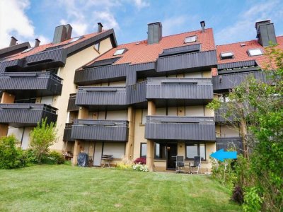 Wohnen mit Ruhe und Ausblick – Erdgeschosswohnung mit Terrasse in Schonach!