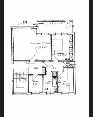 Exklusive, gepflegte 3-Zimmer-Wohnung mit Balkon und Einbauküche in Nürnberg