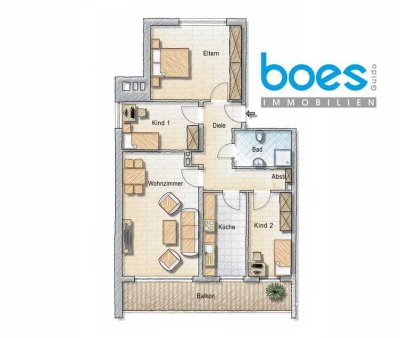 4 Zimmer mit tollem Grundriss