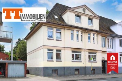 TT bietet an: 5-Zimmer-Wohnung mit Garage und Gartenanteil am Villenviertel!
