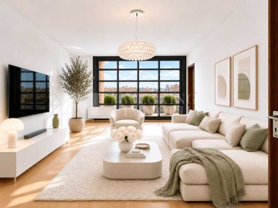 Penthouse-Flair in Bestlage: Lichtdurchflutet, ruhig und mit Weitblick ins Grüne