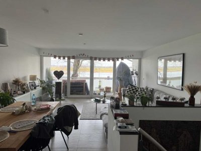 Maisonette-Wohnung mit Rheinblick an Promenade in Krefeld-Uerdingen