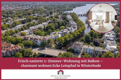 Frisch sanierte 2-Zimmer-Wohnung mit Balkon –
 charmant wohnen Ecke Leinpfad in Winterhude