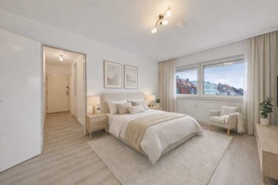 Komfortable 2-Zimmer-Wohnung mit Aufzug, Loggia und Tiefgaragenstellplatz