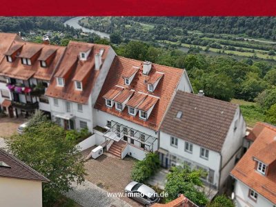 Wohnen und Arbeiten auf der Bergkrone von Dilsberg mit Panoramablick ins Neckartal