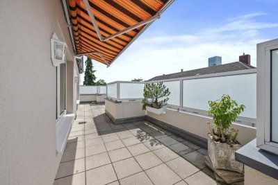 Exklusives Penthouse mit fast umlaufender Dachterrasse