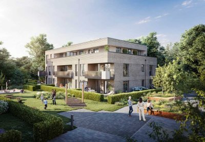 Barrierefrei und komfortabel mit eigenem Garten und Terrasse: Moderne 3-Zimmer- in Poppenbüttel