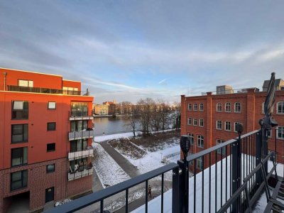 Exklusives 2-Zi.-Penthouse (60 m²) mit Wasserblick & 27 m² Dachterrasse