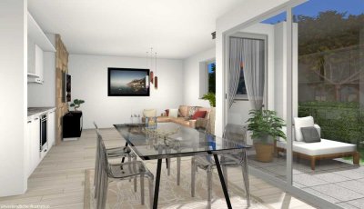 Genialer und kompakter Grundriss, 2 Zimmer im EG mit Terrasse und Privatgarten im Herzen der Stadt!