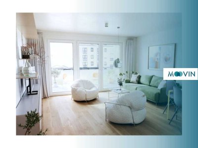 Traumhafte 3-Zimmer-Wohnung mit EBK, großem Balkon, Gäste-WC, u.v.m. im Neubauquartier "EYBDUO"