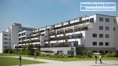 Ansprechende Wohnanlage im Nürnberger Norden: Kernsanierte 2-Zimmer-Maisonettewohnung mit Dachterras
