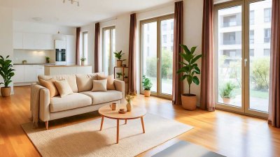 Zentrales Familienglück: Stilvolle Neubauwohnung mit viel Platz und bester Anbindung