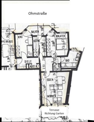 Metzingen – Schöne 3-Zimmer-Erdgeschosswohnung mit Terrasse in toller Lage