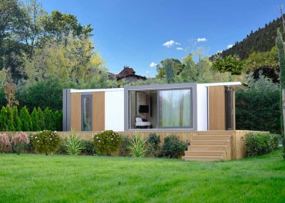 Reduziert wohnen. Reich leben. Tinyhouse-Caravan im Naturparadies an der Enz