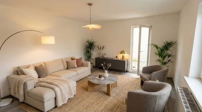 Zukunftssicher mit Wärmepumpe und Dämmung - 2-Zimmer-Wohnung mit Terrasse