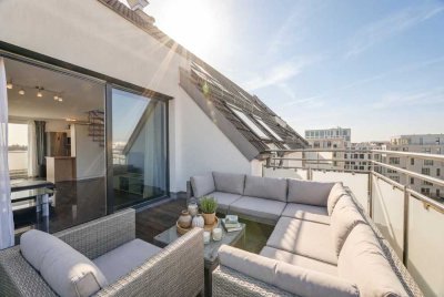 Sofort bezugsfrei: Exklusive Maisonette-Wohnung mit zwei Dachterrassen